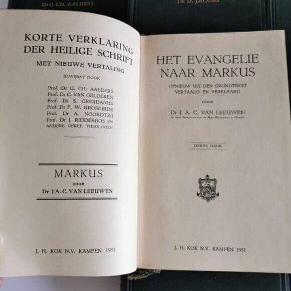 Set of 8 1950s Dutch Holy Scripture Books, Vintage Heilige Schrift - Picture 5 of 9